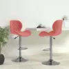Image de vidaXL Tabourets de bar lot de 2 rose velours