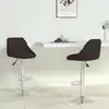 Image de vidaXL Tabourets de bar lot de 2 noir similicuir
