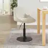 Image de vidaXL Tabouret de bar Crème Velours