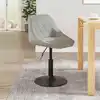 Image de vidaXL Tabouret de bar Gris clair Velours