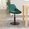 Image de vidaXL Tabouret de bar Vert foncé Velours