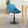 Image de vidaXL Tabouret de bar Bleu Velours