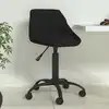Image de vidaXL Chaise de salle à manger Noir Velours
