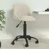 Image de vidaXL Chaise à manger Crème Velours