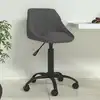 Image de vidaXL Chaise de salle à manger Gris foncé Velours