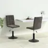Image de vidaXL Chaises pivotantes à manger lot de 2 gris foncé velours