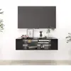 Image de vidaXL Meuble TV suspendu Noir 100x30x26,5 cm Bois d’ingénierie