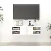 Image de vidaXL Étagère murale Blanc 102x30x29 cm Bois d’ingénierie