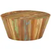 Image de vidaXL Table basse Ø65x31 cm Bois de récupération massif