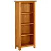 Image de vidaXL Bibliothèque à 4 niveaux 45x22x110 cm Bois de chêne massif