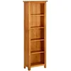 Image de vidaXL Bibliothèque à 5 étagères 45x22x140 cm Bois de chêne Massif