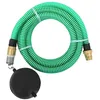 Image de Tuyau d aspiration avec raccords en laiton vert 1,1 5 m PVC