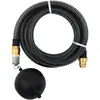 Image de vidaXL Tuyau d'aspiration avec raccords en laiton noir 1,1" 3 m PVC