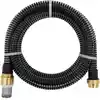 Image de vidaXL Tuyau d'aspiration avec raccords en laiton noir 1,1" 7 m PVC