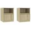 Image de Tables de chevet 2 pcs Chêne sonoma 40x40x50 cm Aggloméré