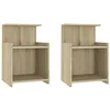 Image de Tables de chevet 2 pcs Chêne sonoma 40x35x60 cm Aggloméré