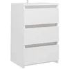 Image de Table de chevet Blanc 40x35x62,5 cm Aggloméré