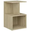 Image de Table de chevet chêne sonoma 35x35x55 cm bois d ingénierie