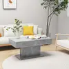 Image de vidaXL Table basse gris béton 96x50x45 cm bois d'ingénierie