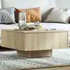 Image de vidaXL Table basse chêne sonoma 60x60x31,5 cm bois d'ingénierie