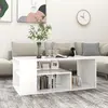 Image de vidaXL Table basse blanc 100x50x40 cm bois d'ingénierie