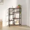 Image de vidaXL Étagère à livres 80x30x120 cm Acier et bois d'ingénierie