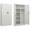Image de vidaXL Armoire à casiers Gris clair 90x40x180 cm Acier