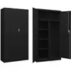 Image de vidaXL Armoire à casiers Noir 90x40x180 cm Acier