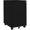 Image de vidaXL Classeur mobile Noir 39x45x67 cm Acier