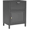 Image de Table de chevet Anthracite 40x30x54,5 cm Acier et verre
