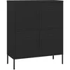 Image de Armoire de rangement Noir 80x35x101,5 cm Acier