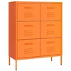 Image de Armoire à tiroirs Orange 80x35x101,5 cm Acier