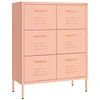 Image de Armoire à tiroirs Rose 80x35x101,5 cm Acier