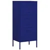 Image de Armoire de rangement Bleu marine 42,5x35x101,5 cm Acier
