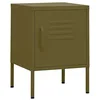 Image de Table de chevet Vert olive 35x35x51 cm Acier