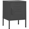 Image de vidaXL Table de Chevet Table de Nuit Armoire de Chevet Armoire de Lit Meuble de Rangement Chambre à Coucher Intérieur Anthracite 35x35x51 cm Acier