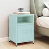 Image de vidaXL Table de chevet Vert menthe 35x35x51 cm Acier