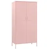 Image de Garde robe Rose 90x50x180 cm Acier