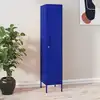 Image de vidaXL Armoire à casiers Bleu marine 35x46x180 cm Acier