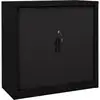 Image de vidaXL Armoire à portes coulissantes Noir 90x40x90 cm Acier