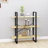 Image de vidaXL Bibliothèque à 3 niveaux 100x30x105 cm Bois de pin massif