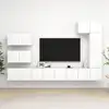 Image de vidaXL Ensemble de meubles TV 8 pcs Blanc Bois d'ingénierie