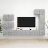 Image de vidaXL Ensemble de meubles TV 8 pcs Gris béton Bois d'ingénierie