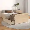 Image de vidaXL Cadre de lit sans matelas bois de pin massif 90x200 cm