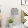 Image de vidaXL Table de chevet Gris béton 30,5x30x30 cm Bois d'ingénierie