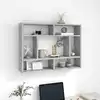 Image de vidaXL Étagère murale Gris béton 75x16x55 cm Bois d'ingénierie