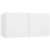 Image de Meuble TV suspendu Blanc 60x30x30 cm