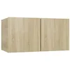 Image de Meuble TV suspendu Chêne sonoma 60x30x30 cm