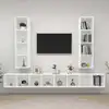 Image de vidaXL Meubles TV muraux 4 pcs Blanc Bois d'ingénierie