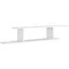Image de Étagère TV murale Blanc 125x18x23 cm Bois d'ingénierie